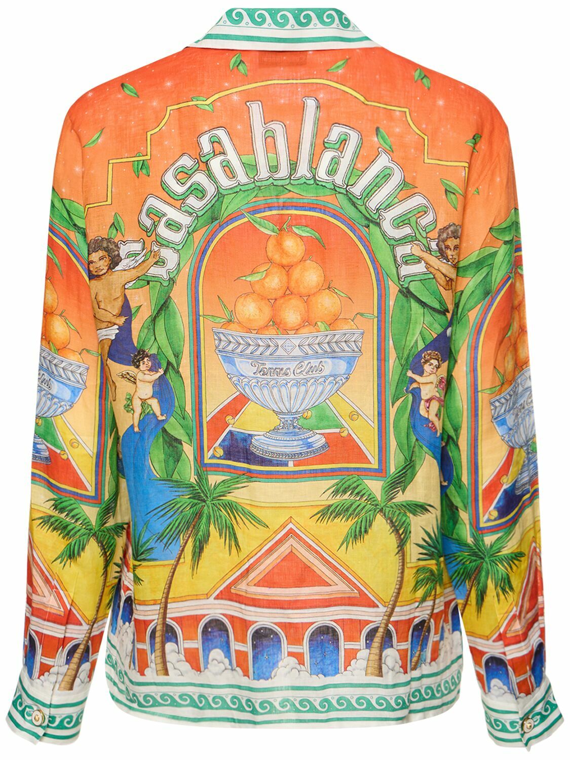 CASABLANCA - Trophy Printed Linen Shirt Casablanca