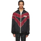 Gucci Red and Black Vintage Nylon Track Jacket