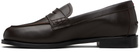 Aeyde Brown Oscar Leather Loafers