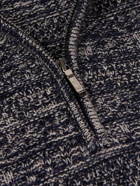 Loro Piana - Fancy Cashmere Half-Zip Sweater - Blue