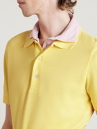 TOM FORD - Slim-Fit Lyocell and Cotton-Blend Piqué Polo Shirt - Yellow