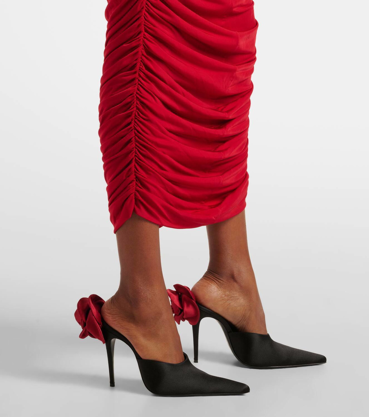 Magda Butrym Ruched draped midi dress Magda Butrym