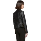 Versace Jeans Couture Black Leather Perfecto Jacket