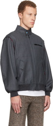 UNDERCOVER Gray UC2E4211 Bomber Jacket