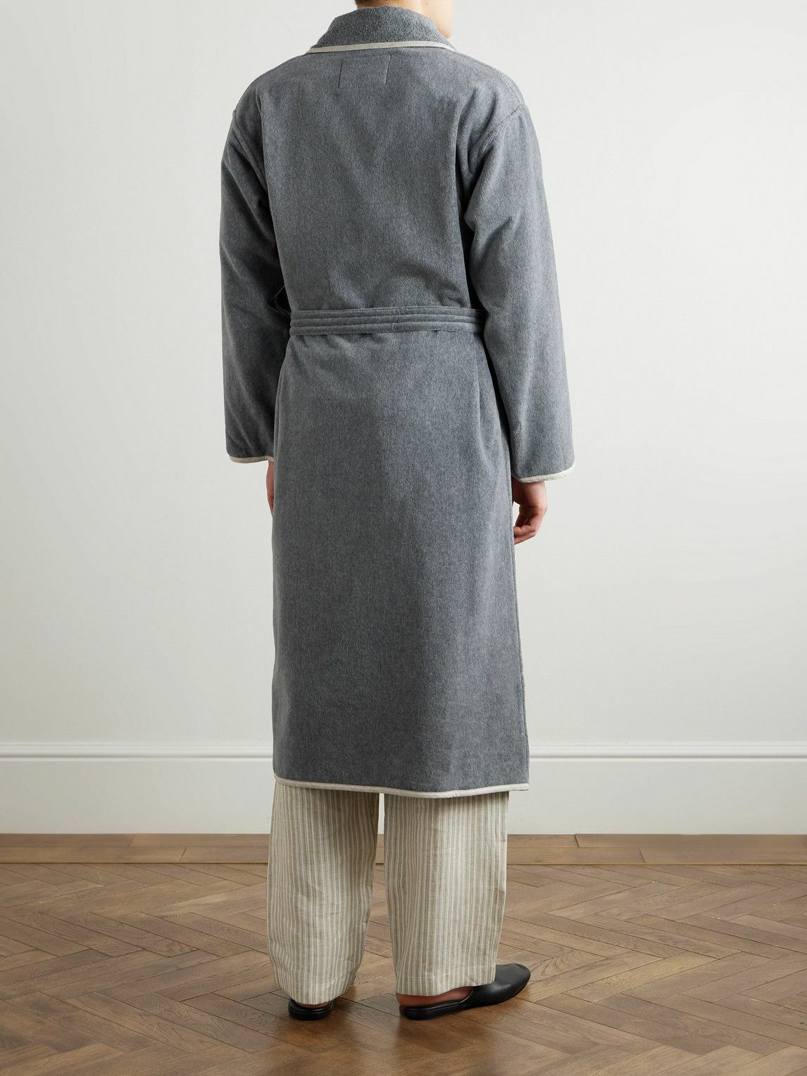 Brunello Cucinelli - Cotton-Chenille Bathrobe - Gray