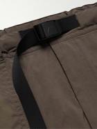 CAYL - Straight-Leg Belted Stretch-Nylon Trousers - Brown