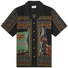 Percival Men's Meal Deal Cross Stitch Shirt in Black