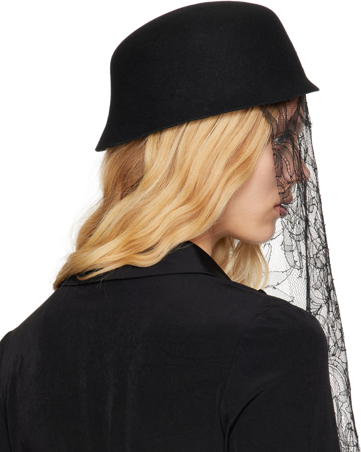 YOHJI YAMAMOTO Black Felt Hat