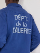 Gallery Dept. - Montecito Logo-Print Cotton-Jersey Jacket - Blue