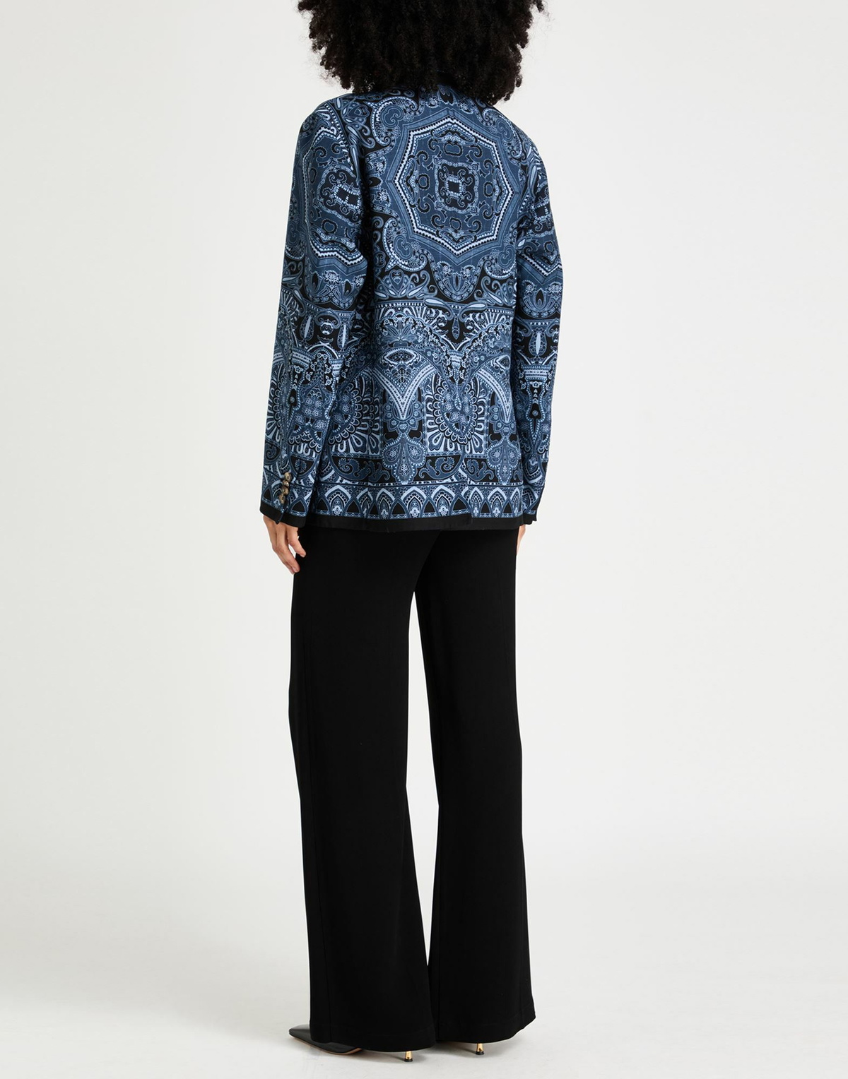 Etro Womens Blazer Slate in Blue
