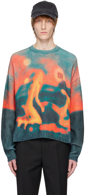 Photo: MISBHV Orange & Blue Sunset Sweater