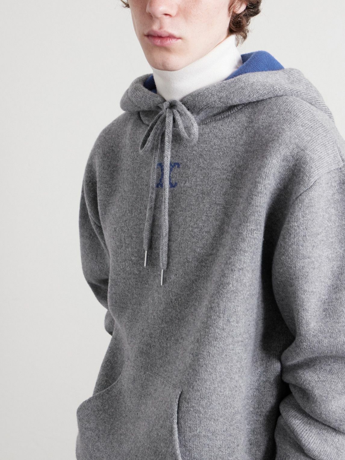 CELINE - Cashmere-Blend Hoodie - Gray