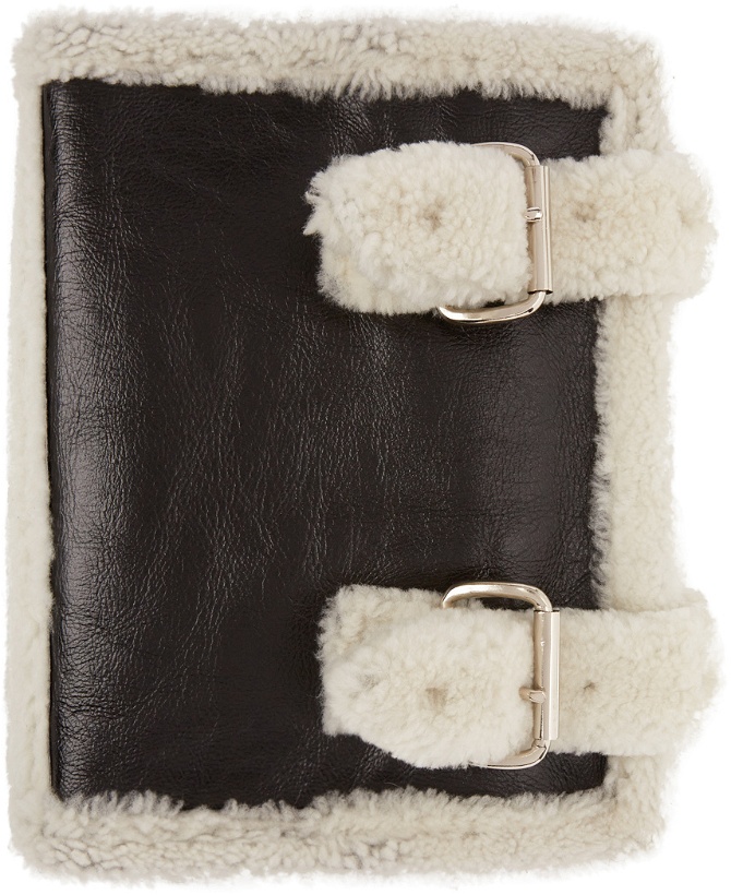 Photo: Stefan Cooke Black & Off-White Shearling Collar Scarf