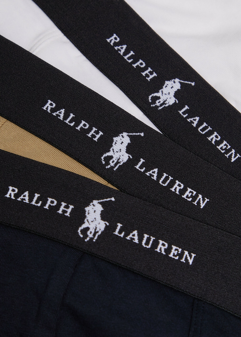 Polo Ralph Lauren Classic Stretch-cotton Trunks set of Three Multicoloured
