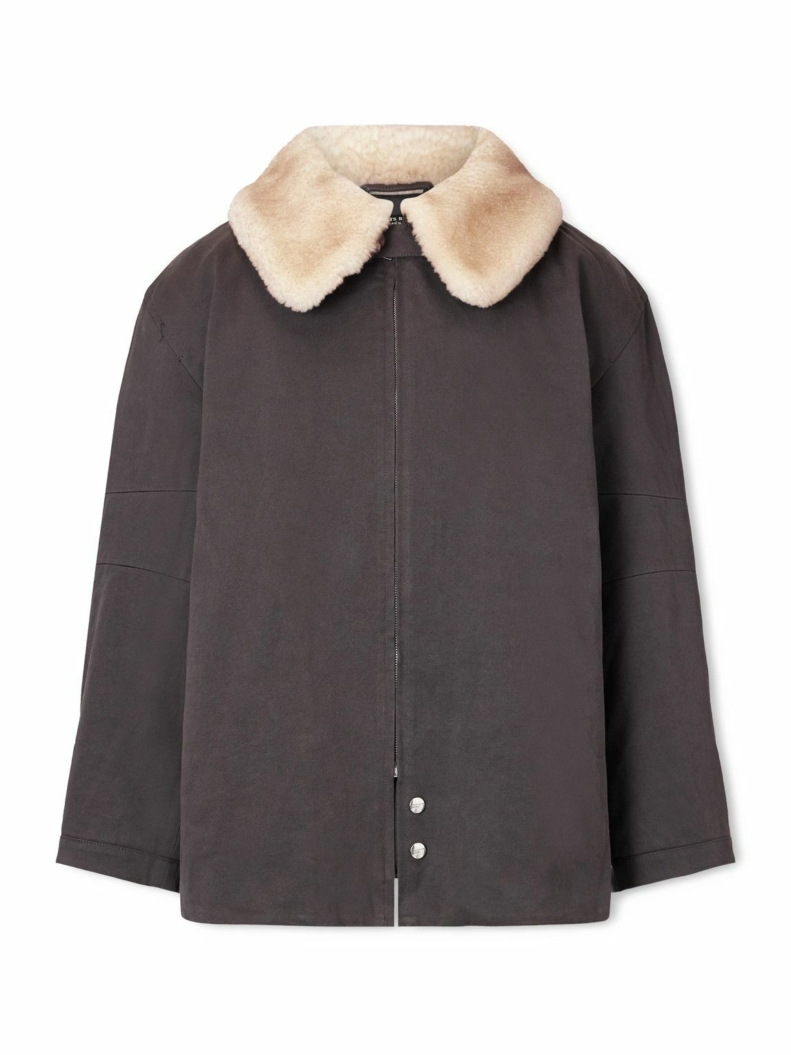Enfants Riches Déprimés - Viktor Shearling-Trimmed Padded Cotton-Twill Jacket - Black