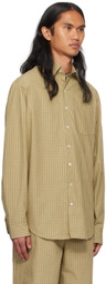 SC103 Beige Script Shirt