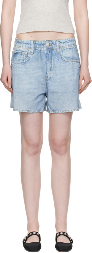 Photo: rag & bone Blue Miramar Terry Walking Shorts