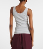Prada Ribbed-knit cotton tank top