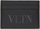 Valentino Garavani Black 'VLTN' Card Holder