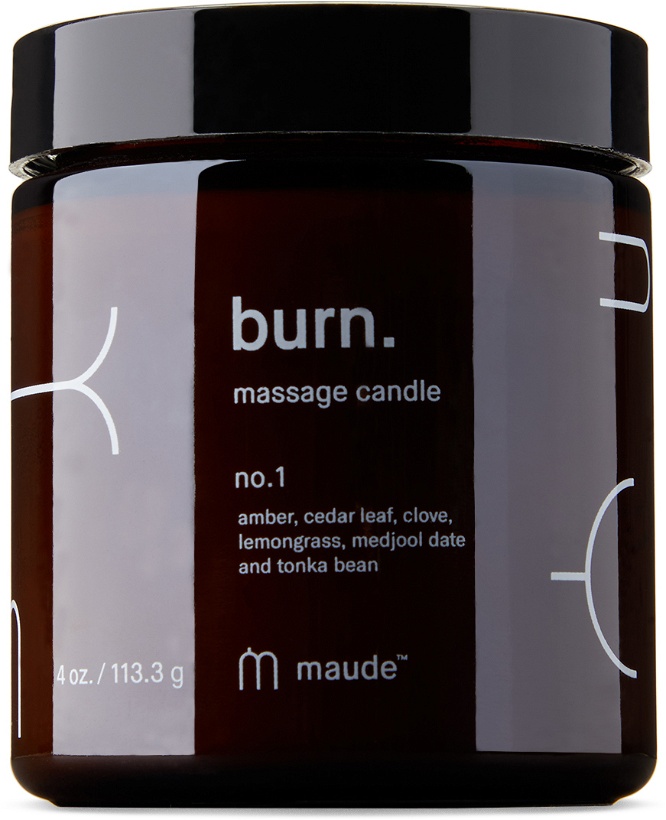 Photo: Maude Burn No. 1 Massage Candle, 4 oz