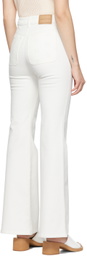 See by Chloé White Flared Jeans