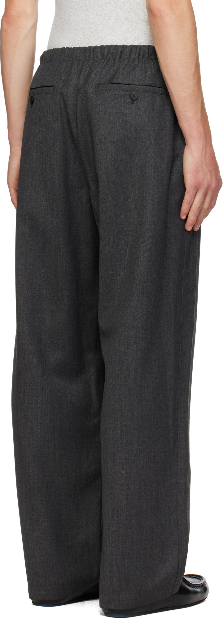 LE17SEPTEMBRE Gray Elasticized Easy Trousers