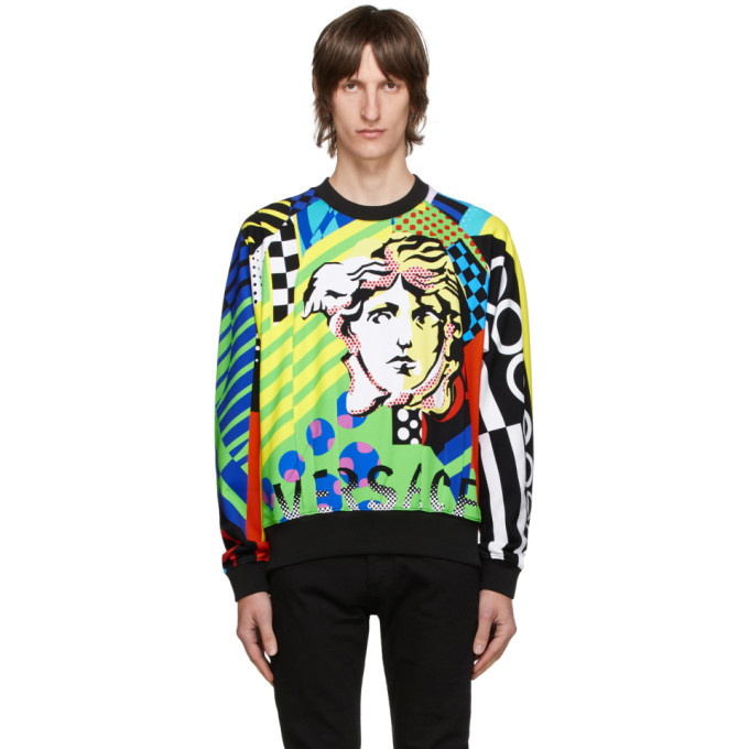 Photo: Versace Multicolor Collage Sweatshirt