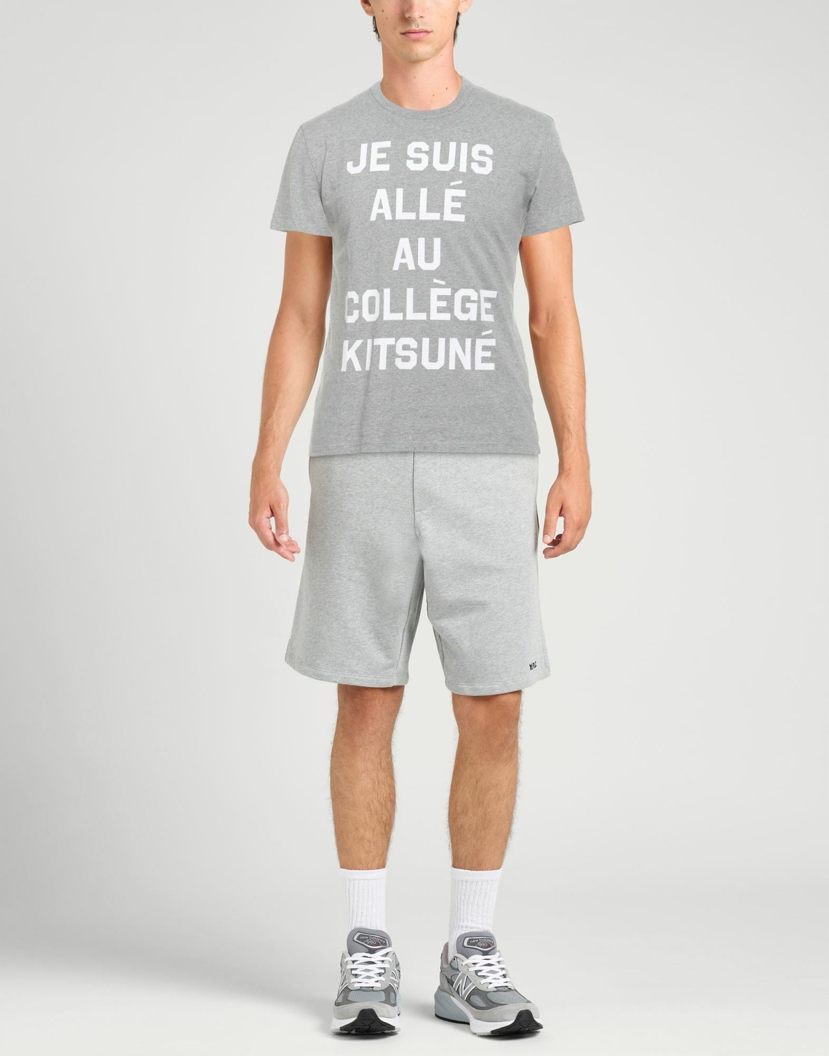 Maison Kitsuné Mens T-shirt in Grey