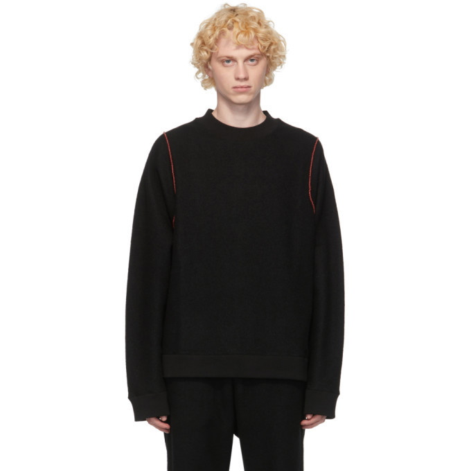 Photo: Jil Sander Black Wool Beaded Sweater