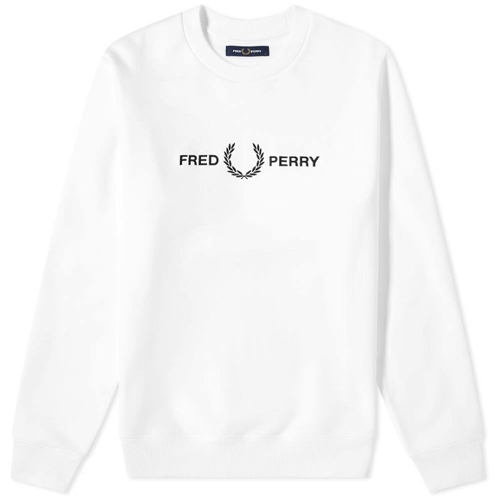 Photo: Fred Perry Authentic Embroidered Logo Crew Sweat