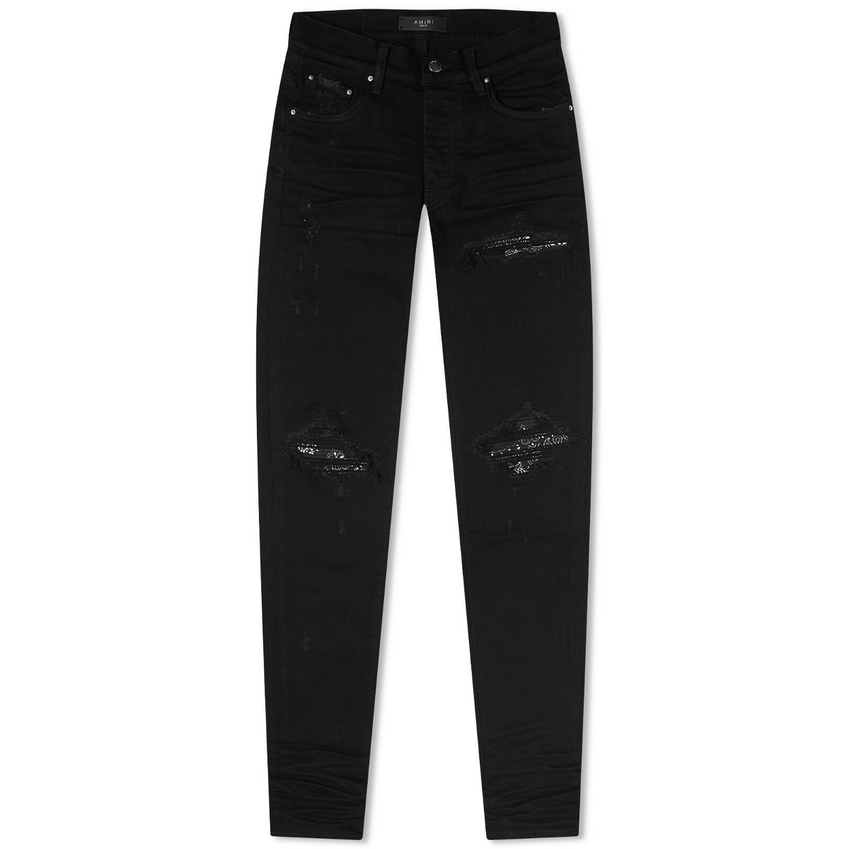 AMIRI Men's MX1 Bandana Jeans in Black Amiri