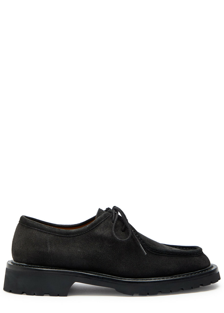 Legres Suede Derby Shoes Black