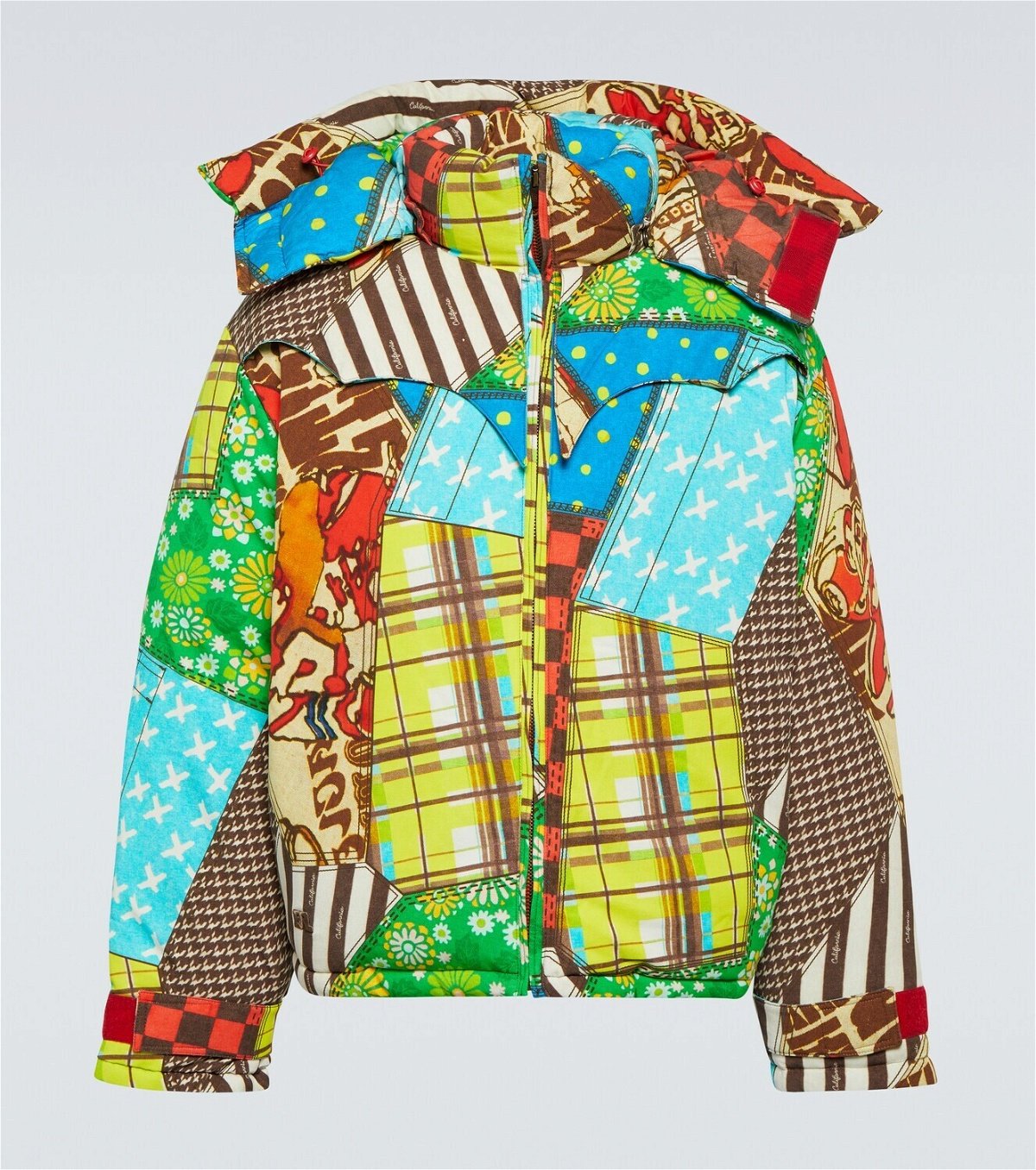 ERL Printed cotton-blend down jacket