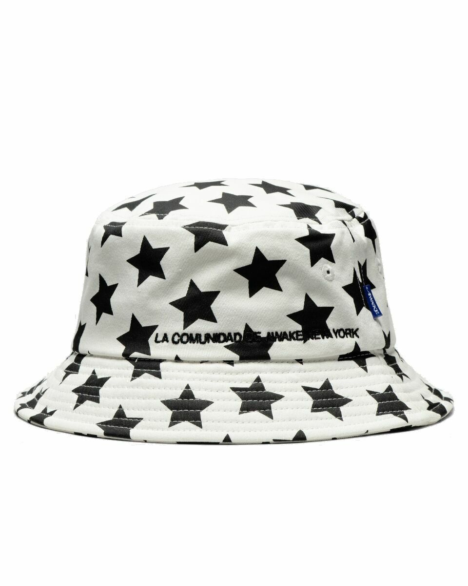 Photo: Awake Star Bucket Hat White - Mens - Hats