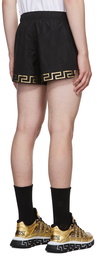 Versace Underwear Black Greca Shorts