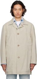 Solid Homme Khaki Canvas Coat