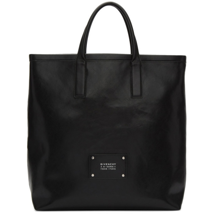 Photo: Givenchy Black Leather Tag Tote