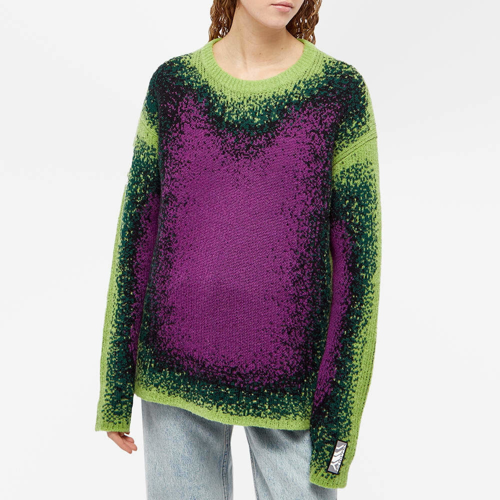 Y-Project Women's Gradient Heavy Knit Sweater in Green/Purple