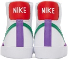 Nike White & Green Blazer Mid '77 Sneakers