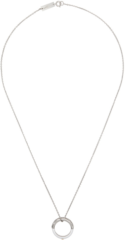 Photo: Maison Margiela Silver & White Enamel Necklace