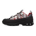 Burberry Black and Red Arthur Story Sneakers