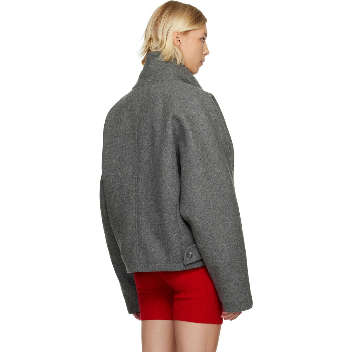 Maryam Nassir Zadeh Gray Augusta Jacket