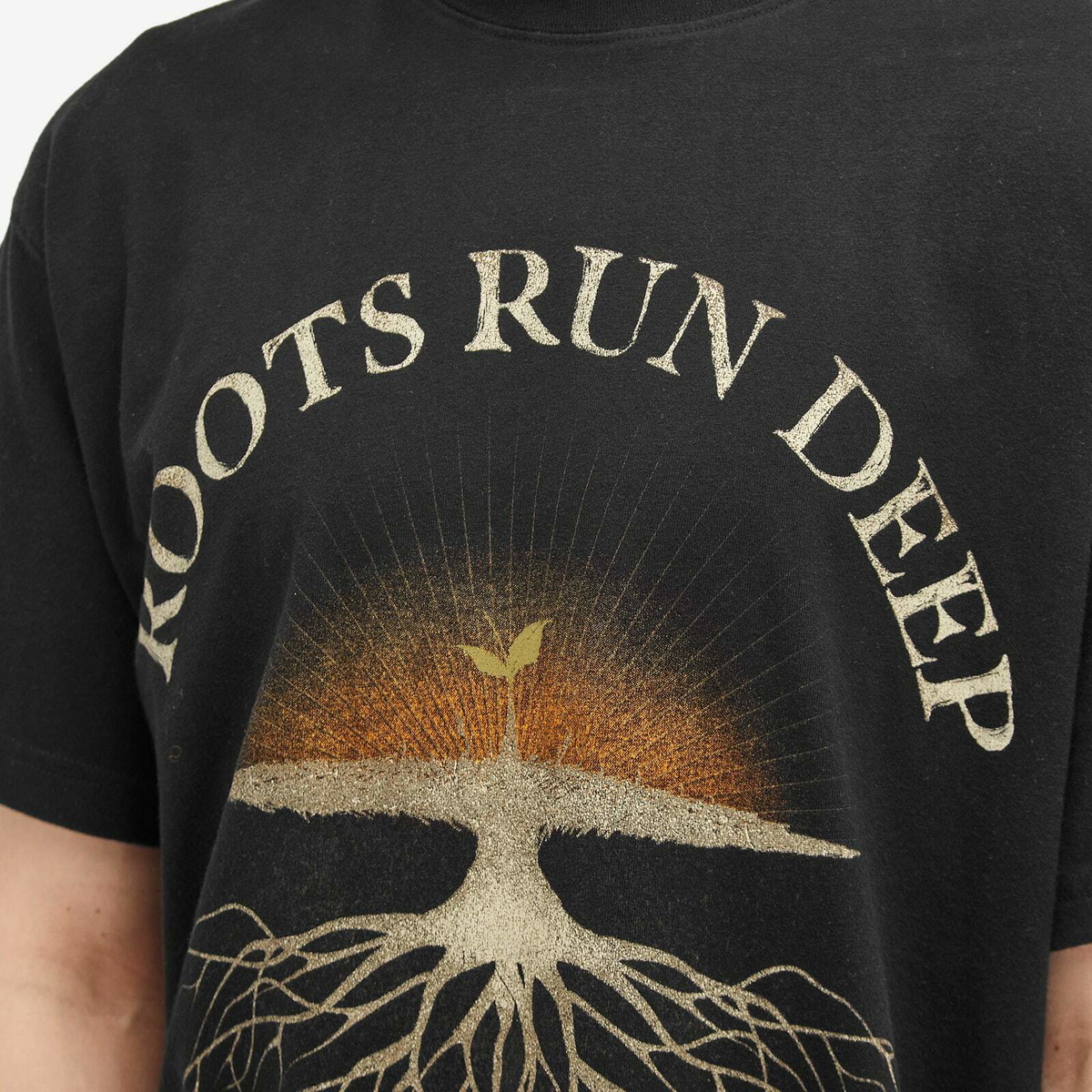 Honor the Gift Men's Roots Run Deep T-Shirt in Black Honor