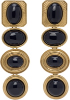 AREA Gold Gemstone Chandelier Earrings