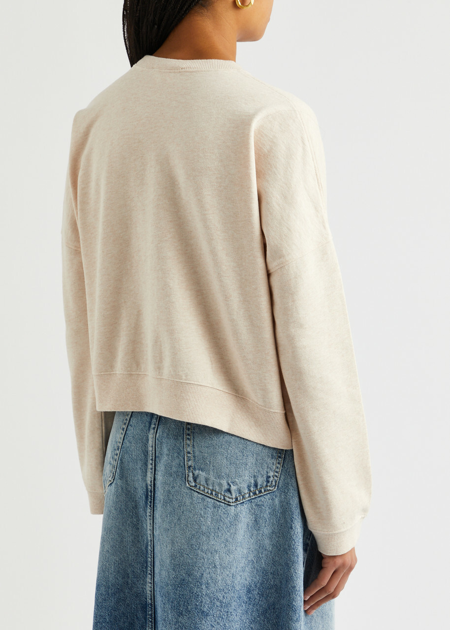 Ymc Almost Grown Cotton Sweatshirt Ecru