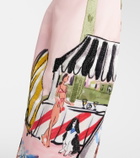 Leo Lin Ava beaded printed corset dress
