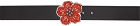 Kenzo Black Kenzo Paris Boke Flower Reversible Belt