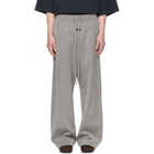 Fear of God Gray Wide Leg Drawstring Trousers