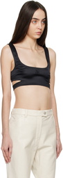 Courrèges Black Cutout Tank Top