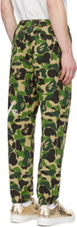 BAPE Green ABC Camo Sweatpants